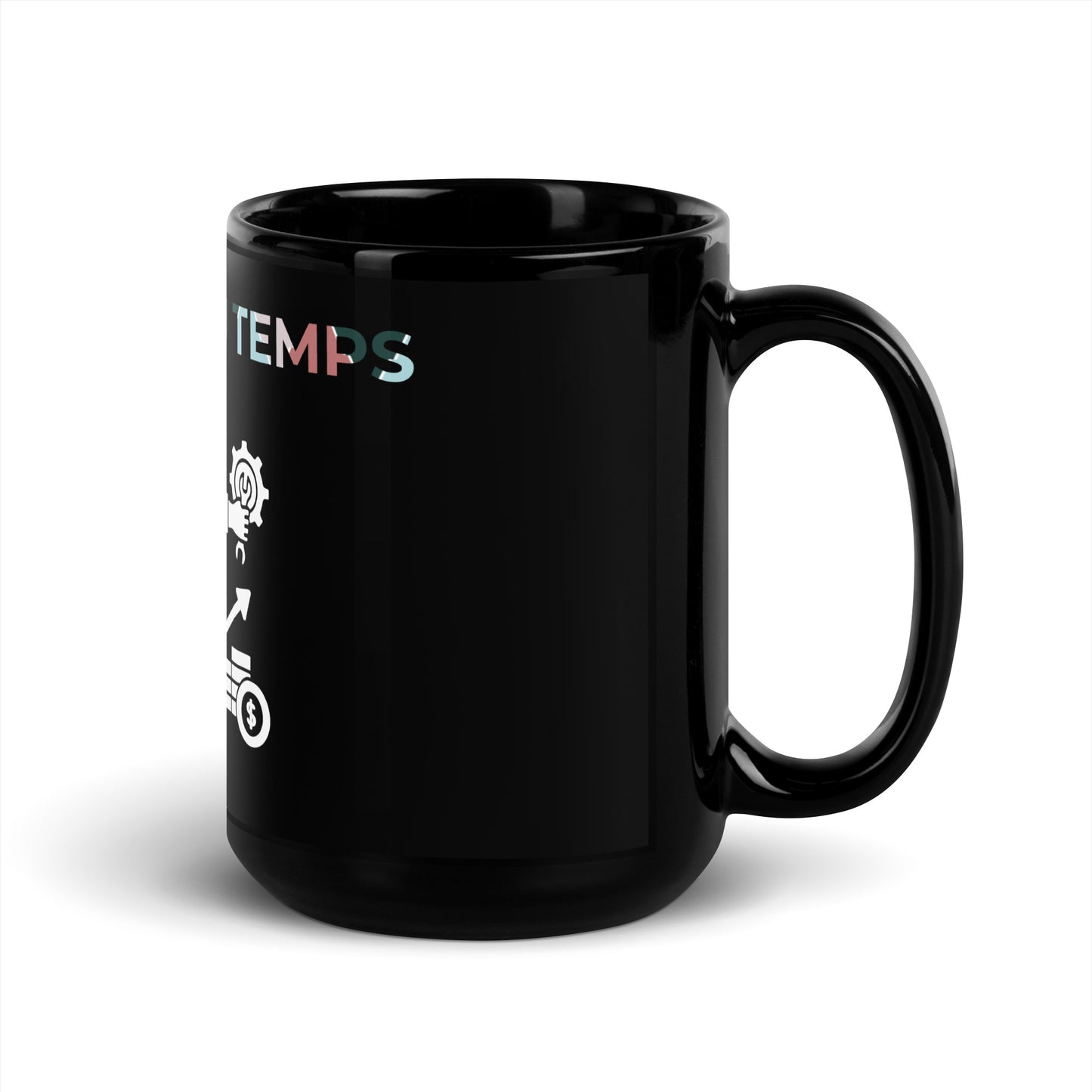 Black Glossy Mug (Profiter du Temps)