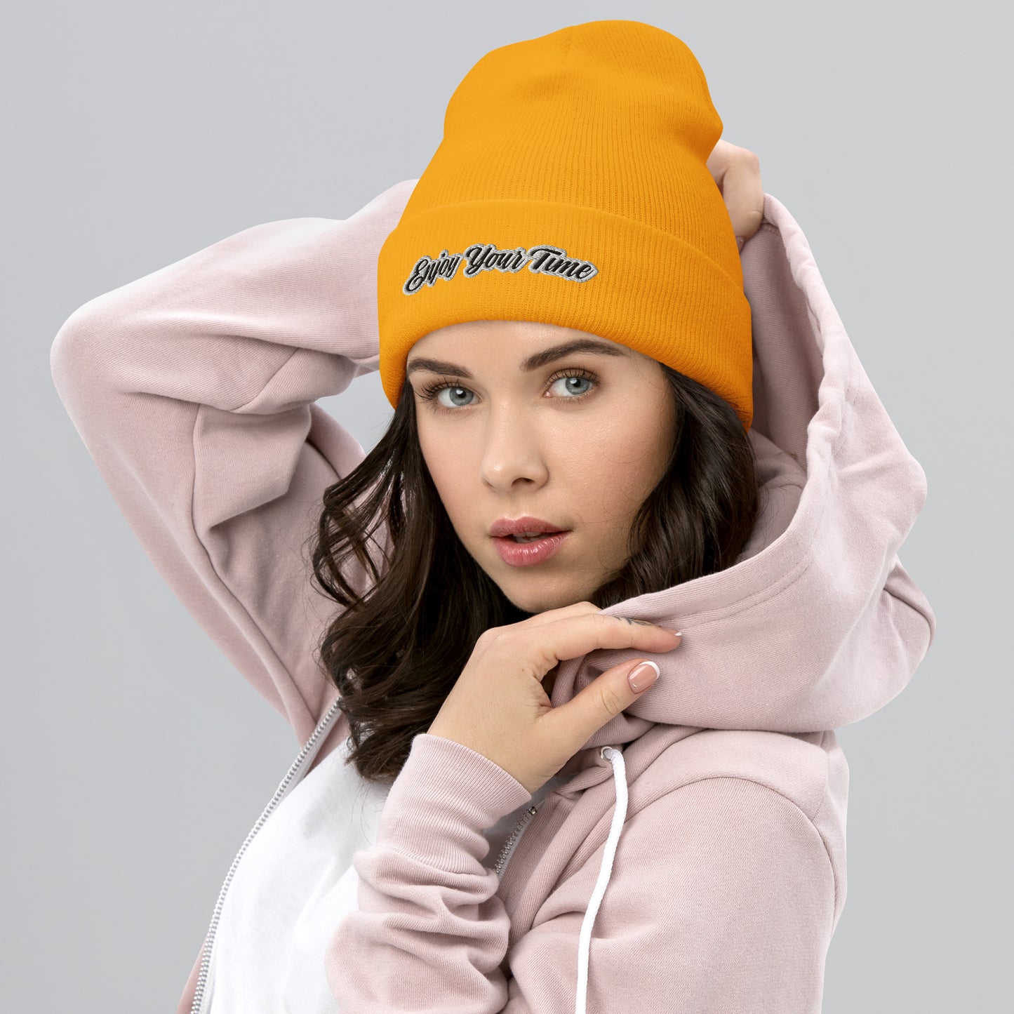 Cuffed Beanie (Enjoy your Time)